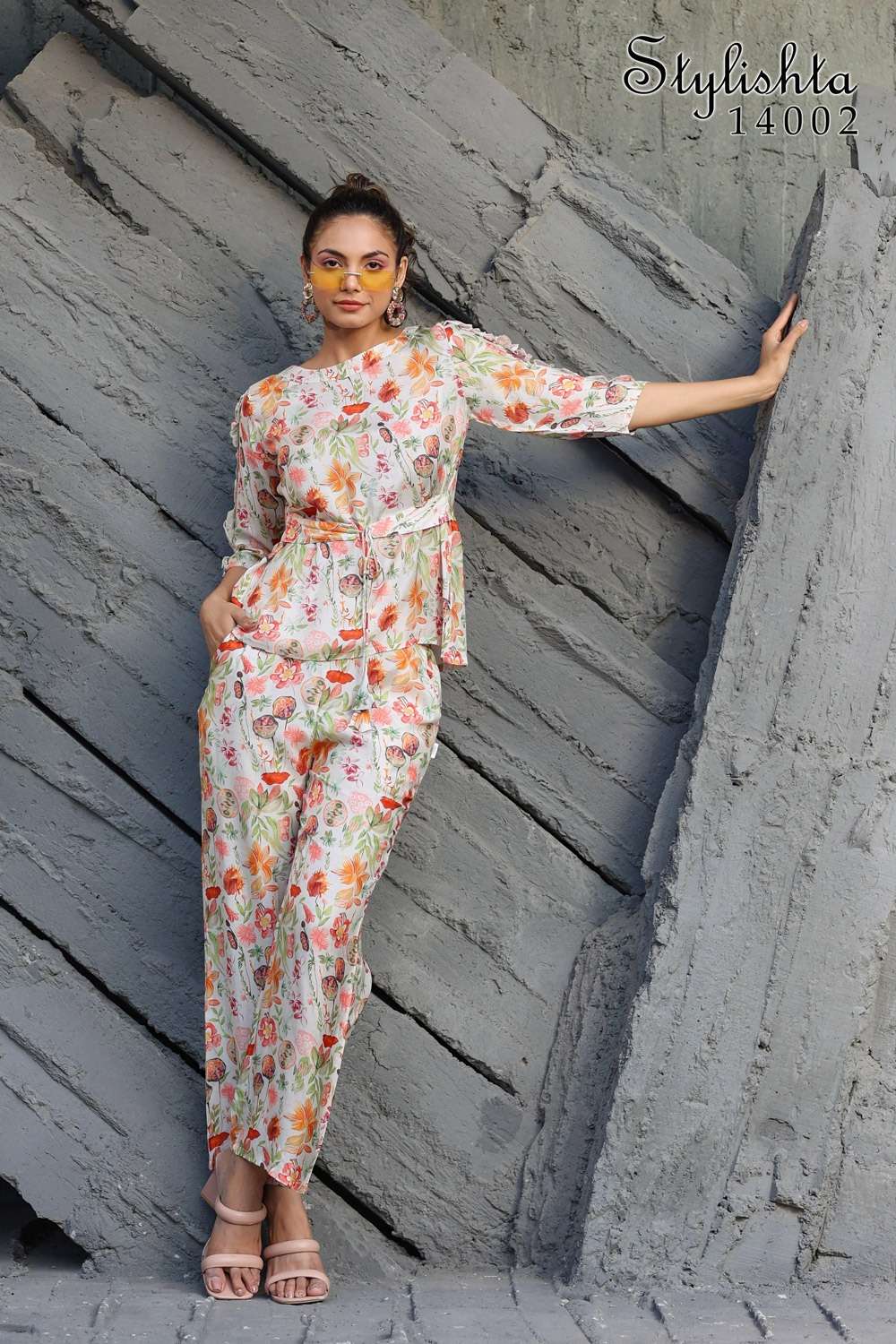 STYLISTA VOL 14 MUSLIN DIGITAL PRINT STYLISH CO ORD SET BY STYLISTA BRAND 14002